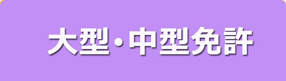 大型・中型免許